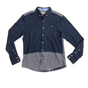 SLVDR sayer blue button down shirt